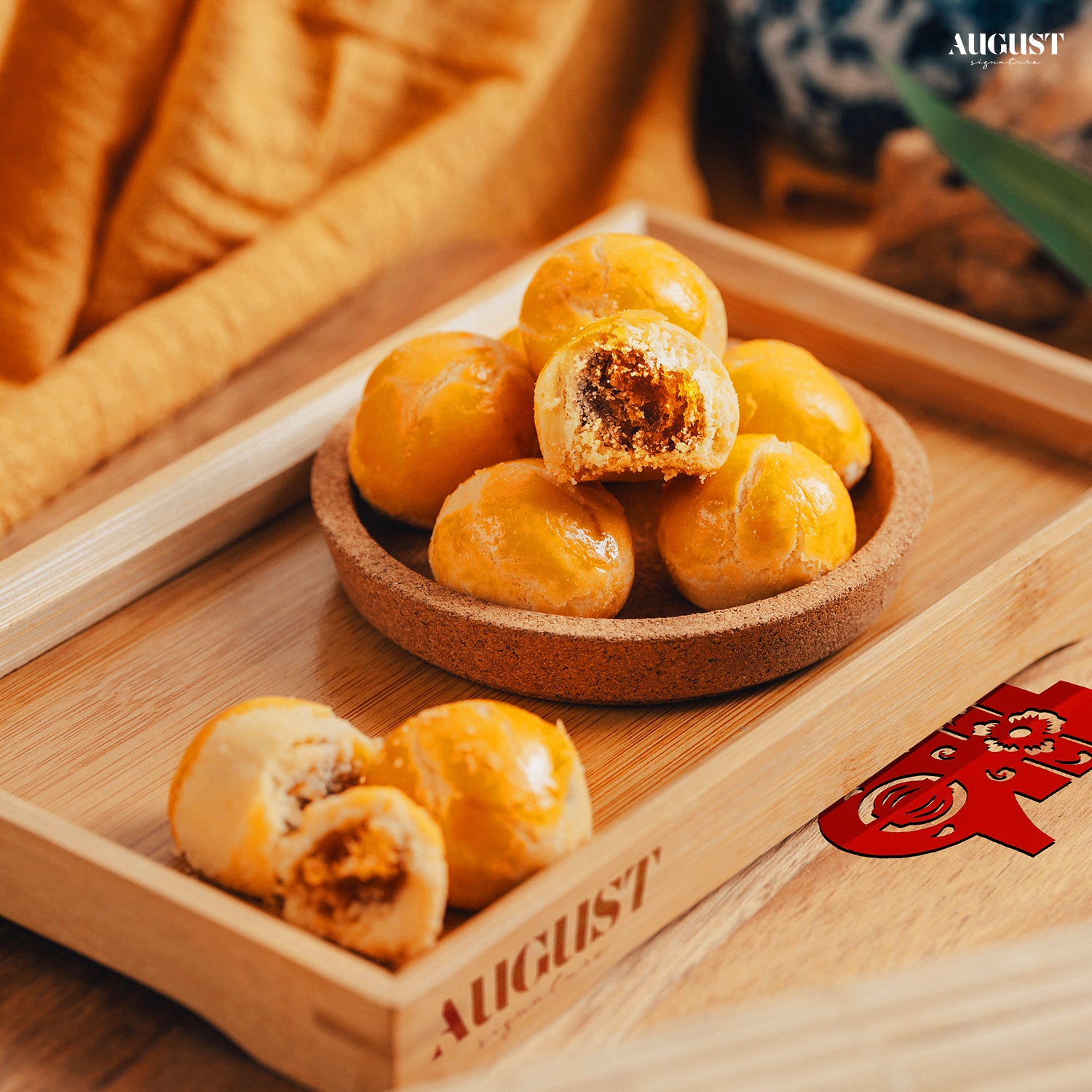 Delicious pineapple tarts ball cookies, a traditional Chinese New Year treat, perfect for festive celebrations and gifting in Singapore.