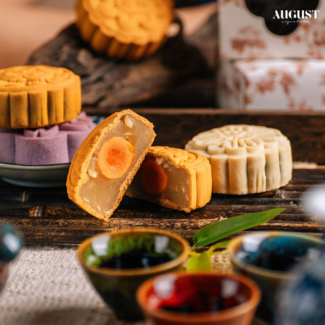 【Customization】Five Senses of Reunion Gift Set - 2 Mooncake with Tea Pairing - August Signature