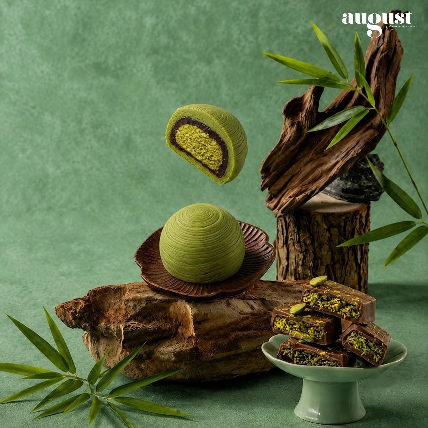 The Dubai Chocolate Mooncake Has Landed in Singapore — Pistachio Kunafa in Baked & Teochew