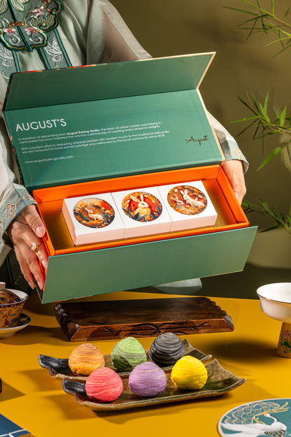 Signature Assorted Teochew Mooncake with Single Yolk (6 PCS) - August Signature