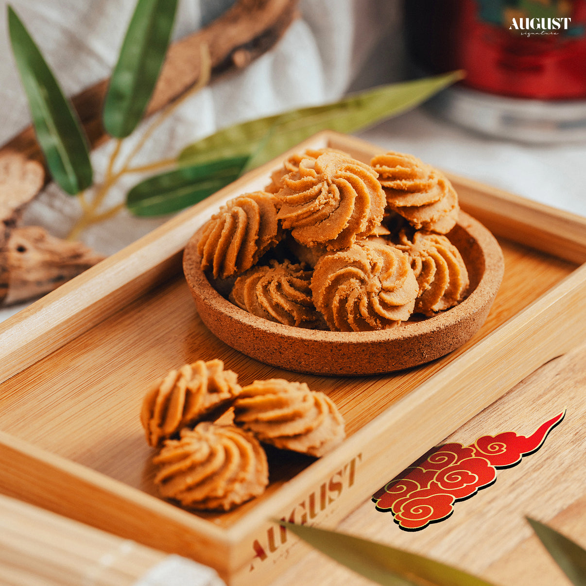 Best Chinese New Year goodies in Singapore – Nanyang Kopi-Gao Butter Cookies with rich coffee flavor for festive gifting and sharing.