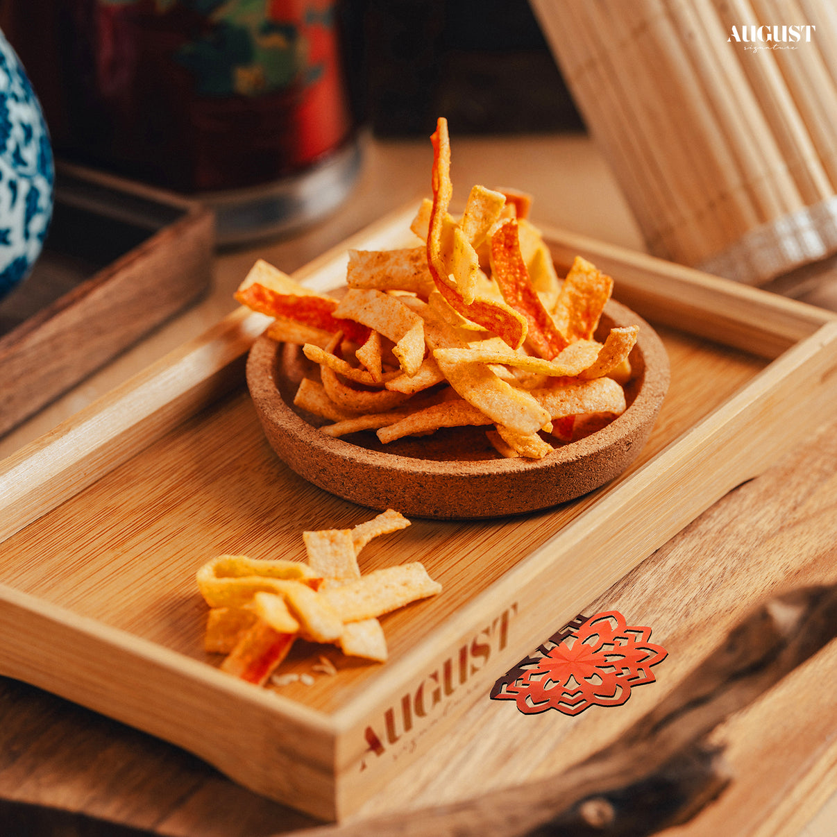 Spicy mala crabstick surimi snacks, perfect for adding a bold twist to Chinese New Year celebrations and festive gifting in Singapore.