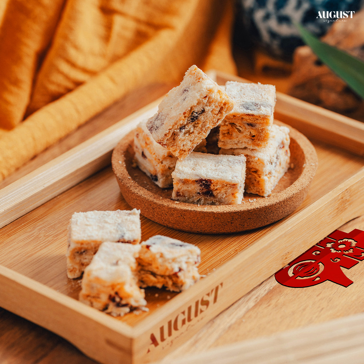 Delicious snowflake cranberry nougat cookies, a festive and indulgent CNY treat perfect for celebrations and gifting in Singapore.