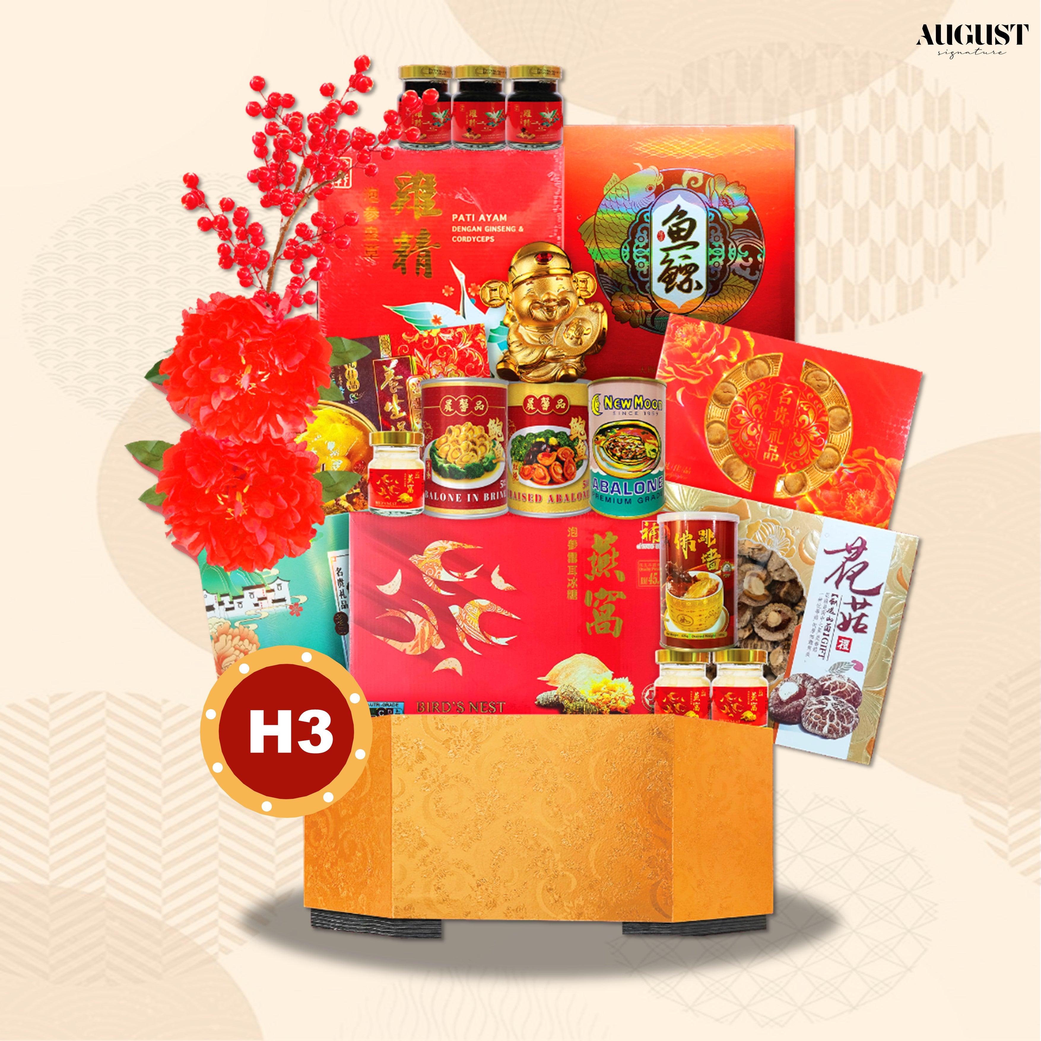H3. Prosperity Treasure Premium Chinese New Year Gift Hamper - August Signature
