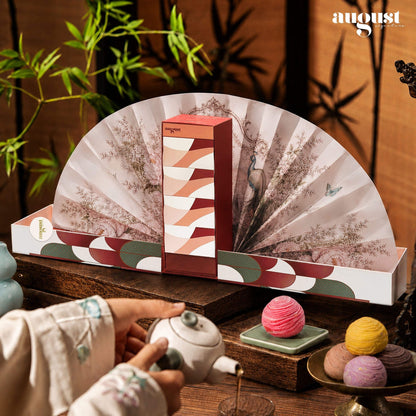 Peacock Collection: Signature Teochew Mooncake Gift Set (Box of 6) - August Signature